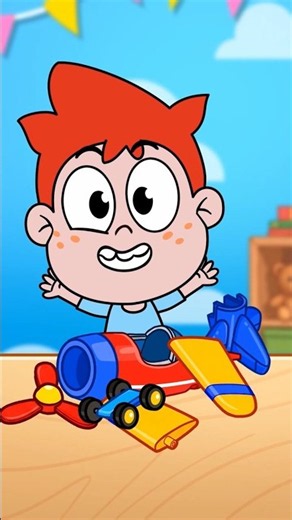 Oh no, my toy plane is broken! 😱 Can you help me fix it? #forkids