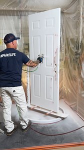 2.6M views · 7.7K reactions | My door spraying setup from PaintLine. #painter #innovation #toolsofthetrade #paintline | The Idaho Painter | Facebook