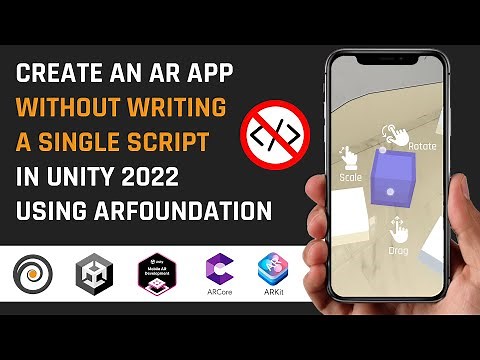 Create an AR app Without Script in Unity 2022 | #augmentedreality #arcore #ARKit #unity