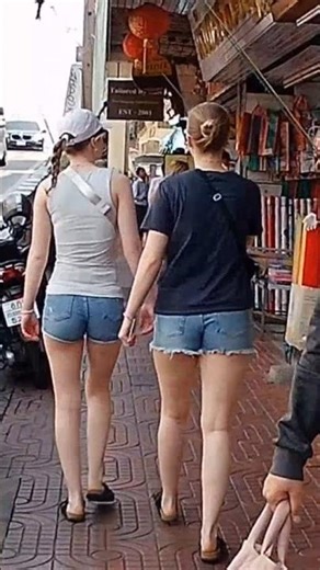 Beautiful Women Back View | 美人後ろ姿 バンコク カオサン Bangkok Khao San Street Walk