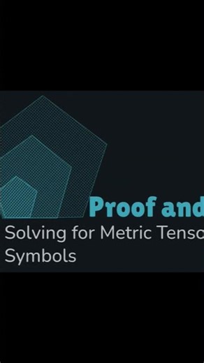 Solving for Metric Tensors and Christoffel Symbols #audio