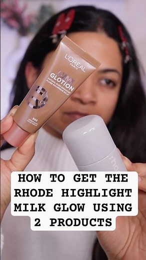 How To Get The Rhode Highlight Milk Glow Using 2 Products?