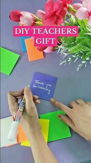 DIY Teacher Appreciation Note Hack with Clear Sticky Notes ✨ Easy & Aesthetic Gift Idea 2025