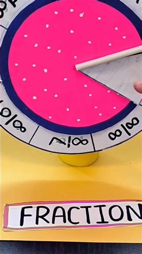 Fraction Maths Model #ytshorts #drawing #shorts #ytshorts#viral#trending