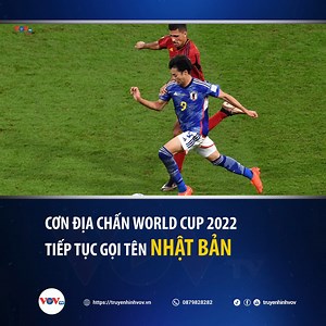 414K views · 11K reactions | Các cầu thủ Nhật Bản đang có kỳ World Cup ấn tượng nhất trong lịch sử khi quật ngã hai đội bóng lớn của châu Âu là Đức và Tây Ban Nha. Với chiến thắng gây chấn động trước đội tuyển Tây Ban Nha, đội tuyển Nhật Bản đã giành vé vào vòng sau với tư cách nhất bảng E. #truyenhinhvov #vovtv #worldcup2022 #japan | Truyền hình Đài Tiếng nói Việt Nam - VOVTV | Facebook
