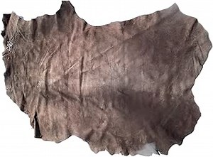Lambskins Whole Lamb Leather hides in a Multiple of Colors 5-7 Square feet (Dark Brown)