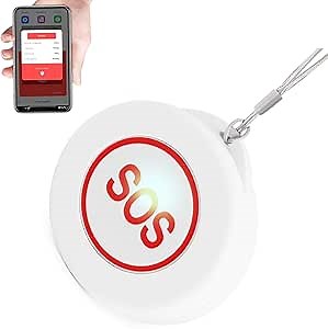WiFi Smart Wireless Call Button for Caregiver Pager, SOS Botton, Emergency Button for Elderly Patient Disabled Call Bell for Life Alert Systems