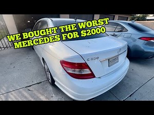 MERCEDES C300 ENGINE SWAP IN 20 MINUTES