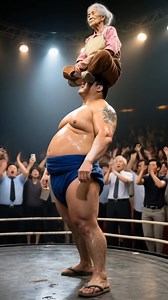 Cleaning Lady Grandma vs Giant Sumo #OldLadyVsSumo #CleaningWarrior #SumoBattle #EpicFightReel #MopVsMuscle #MartialArtsComedy #UnexpectedBattle #FunnyReelFight #ElderlyPower #ViralReels | Justien