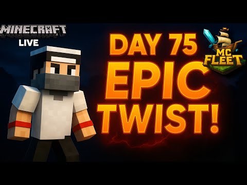 🔴Minecraft Live Day 75 – Mcfleet The EPIC Twist You Didn’t See Coming! 😱🔥 #mcfleet #minecraft