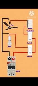 MCB se Fan aur Bulb Connection | Switch & Regulator Wiring Diagram | #short #electrician | Roni Electrician