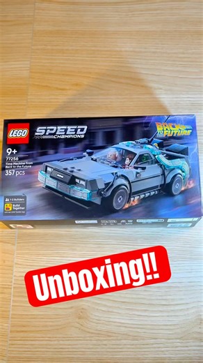 NEW LEGO Speed Champions DeLorean Time Machine! #backtothefuture #shorts #lego