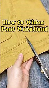 I Cut the Waistband! How to Make Pants Bigger with Matching Fabric #sewingtips #lifestyle #diy