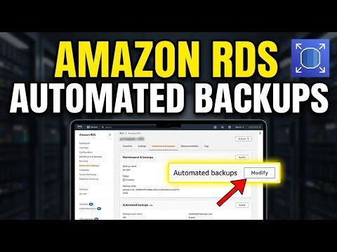 How to backup Amazon RDS databases using automated snapshots - Full Guide