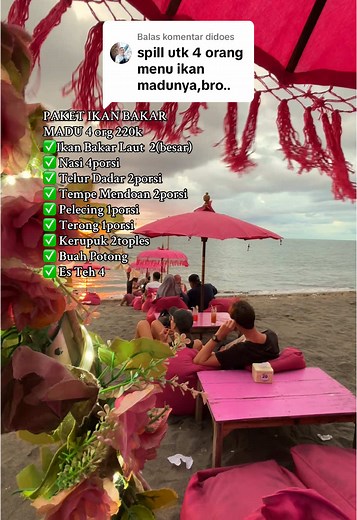 Membalas @didoes Reservasi wa 082247380191 #paketbukber #thepinkfamilyresto #tanjungbias #pantaitanjungbias #lombok #kuliner #pizza #paketulangtahun #paketayambakar #dekor #pizzalombok #ulangtahun #pizzagratis🍕 #kulinerlombok #virallombok #birthdayparty #dekorulangtahun #paketikanbakar #wisatalombok #bukber