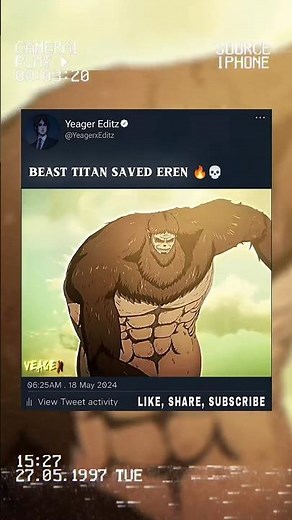 BEAST TITAN APPEARANCE 🔥💀...