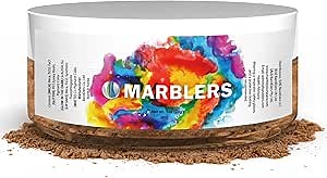 MARBLERS Brown Mica Powder [Bronze] 1oz (28g) | Cosmetic Grade | Epoxy Resin Pigment | Dye | Non-Toxic, Vegan, Cruelty-Free | Lip Gloss, Nails, Body Butter | Bath Bomb, Candle & Soap Making