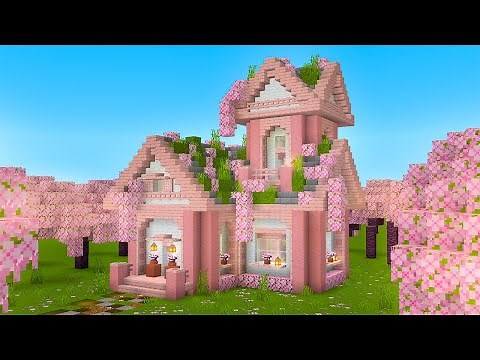 Minecraft: How to Build a Cherry Blossom Survival House