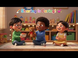 The Sharing Song for Kids | Learn Kindness, Caring & Sharing | Preschool Nursery Rhyme