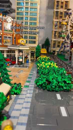 Build and placed some new trees and streetlamps for my Lego City @lego #legocity #brickbybrick #afol #legomoc #legocommunity #lego #legoreels #legomodular #legoafol #legoinsta #legocollection | tobilegocity