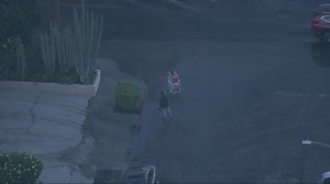 When a massive broken water main floods your street, your garages, and possibly your homes... - but you're from Hollywood. 🌊 📸 👙=🌠 | FOX 11 Los Angeles