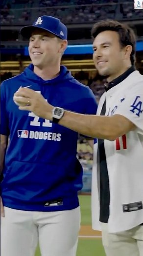 DODGERS: SERGIO “CHECO” PÉREZ LANZA la PRIMERA BOLA en LOS ÁNGELES en MLB 2025