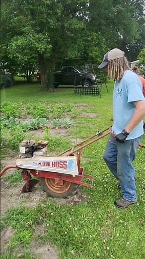 Plow Hoss. turn plow throwing dirt #backyardfarming #gardening #garden #localfarmers