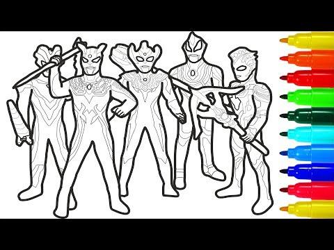 Ultraman Attack Super Fight Coloring pages