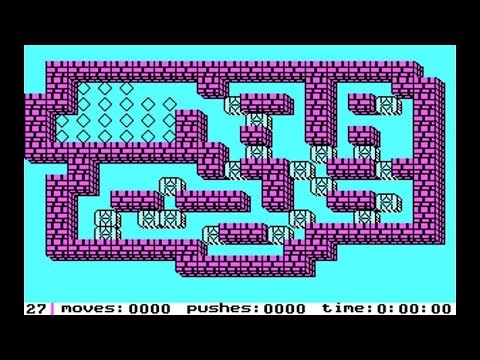 IBM PC - Sokoban Solution - Level 27