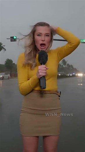 Reporter Fights The Wind! 🌪️😂