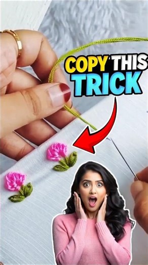 Make New Flower Design Copy This | Kapde me Flower Design kaise banaye #craft #handmade #diyideas