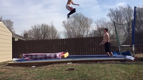 Original Trampoline Triple Backflip Accident