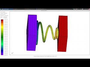 CONICAL COMPRESSION SPRING, FEA
