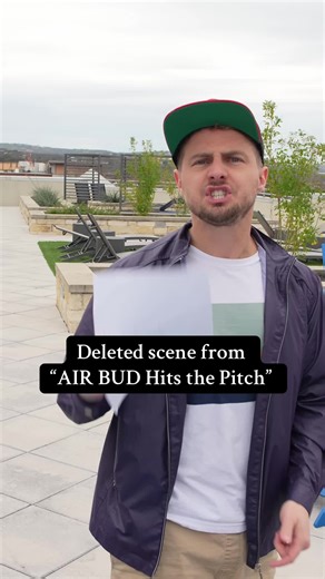 A scene from my proposed sequel movie “Air Bud Hits the Pitch” (sorry about the rain)