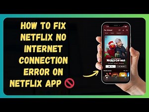 How to Fix Netflix No Internet Connection Error on Netflix app 🚫 (step-by-step for beginners)