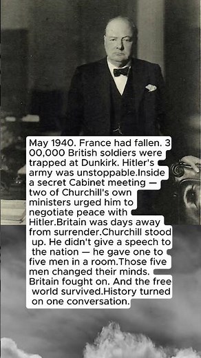 What Churchill Did When His Own Cabinet Wanted to Surrender to Hitler One Speech Changed Everything