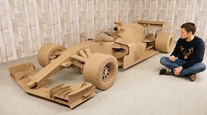 15K views · 289 reactions | How to Make FORMULA 1 Car from Cardboard for 500 hours | DIY Amazing | The Q | Facebook