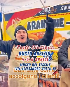 💥BUSTO ARSIZIO (VA) - FESTA SICILIANA 📌4-5-6 Aprile 2025 ➡ Museo del Tessile ( Via Alessandro Volta, 6) ➡ Ingresso libero 📌Orari: 10:00 -24:00 📌Aperti a pranzo e cena 😋 Street Food con cibi siciliani e prodotti tipici 🍻 Birra artigianale e Folclore 💥Intrattenimento, foto e autografi con l'attore Tony Sperandeo 🚀La Festa Siciliana nasce per far rivivere i colori, i suoni, i profumi della Sicilia, con prodotti tipici del territorio. 🔥Grande spazio verrà dato ai prodotti enogastronomici e 