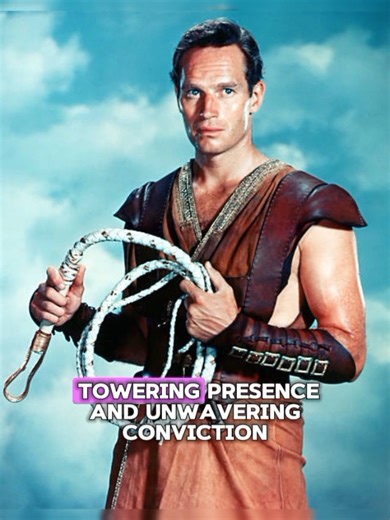 **Charlton Heston — The Voice of Epic Cinema 🎬** Charlton Heston was one of Hollywood’s most iconic and enduring stars, known for his commanding presence and larger-than-life roles. Born in 1923, Heston became a cinematic legend, with his rugged masculinity and heroic portrayals defining a generation of filmgoers. He is perhaps best remembered for his iconic role in *Ben-Hur* (1959), where his portrayal of Judah Ben-Hur earned him an Academy Award and solidified his status as one of Hollywood’s