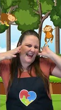 5 Little Monkeys Swinging in a Tree! Watch the whole video on my channel! #preschool #kidsvideos
