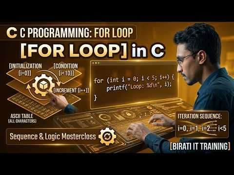 C Programming For Loop Tutorial | Complete Iteration & Counter Logic Guide
