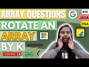 Rotate An Array by K | Arrays 🚀 | Leetcode | JAVA | DSA 🔥