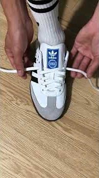 How to lace Adidas Samba-best way #sneakers #shoes #adidas #adidassamba