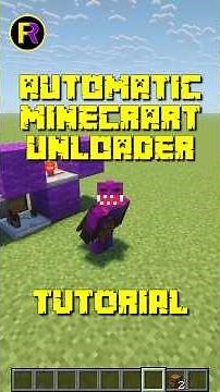 AUTOMATIC Minecart Unloader in UNDER 2 Minutes! 🚀