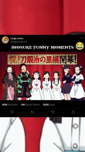 😂“Inosuke calls Tanjiro Gonpachiro Kamaboko — funniest name fails!”👈😂 #laughanime #demonslayer