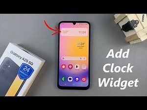 How To Add Clock Widget To Home Screen On Samsung Galaxy A25 5G