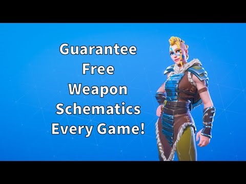 The best and easiest way to get weapon schematics in every game you play in Fortnite Save The World