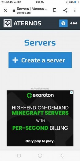 How to create aternos server for java+pe player//SMP//Minecraft