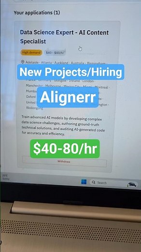 New Projects on Alignerr | new data annotation job #datalabeling #aitraining #aitrainer #kashiadda