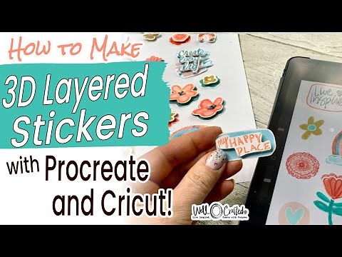 How to Make 3D Layered Stickers | Procreate + Cricut